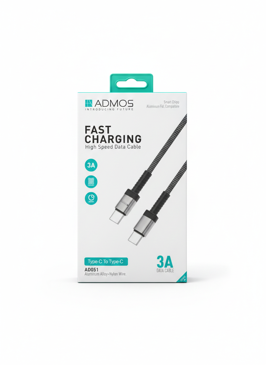 ADMOS FAST CHARGING DATA CABLE 3A C -C