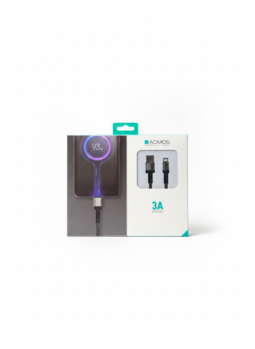 ADMOS FAST CHARGING DATA CABLE 3A USB-LIGHTNING
