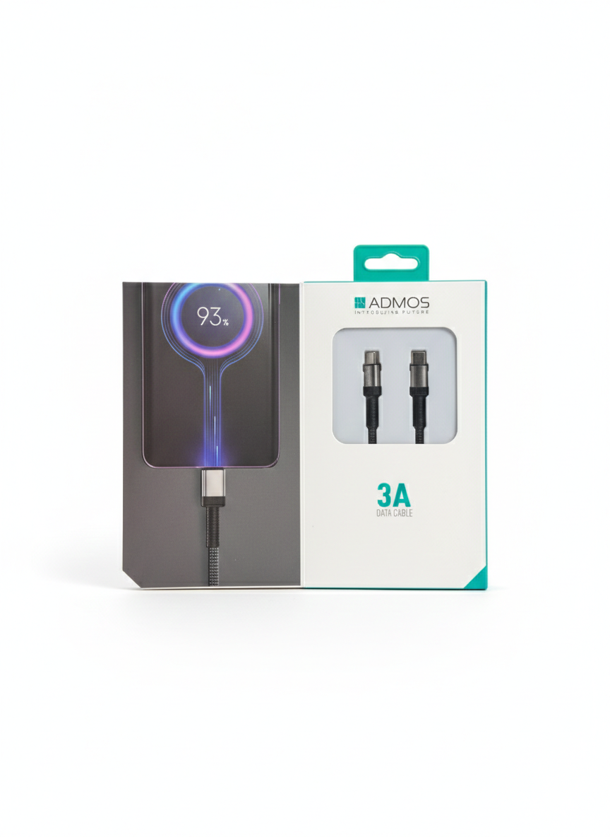 ADMOS FAST CHARGING DATA CABLE 3A C-LIGHTNING