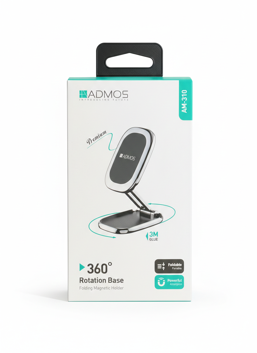 ADMOS 360 ROTATION BASE, FOLDING MAGNETIC HOLDER