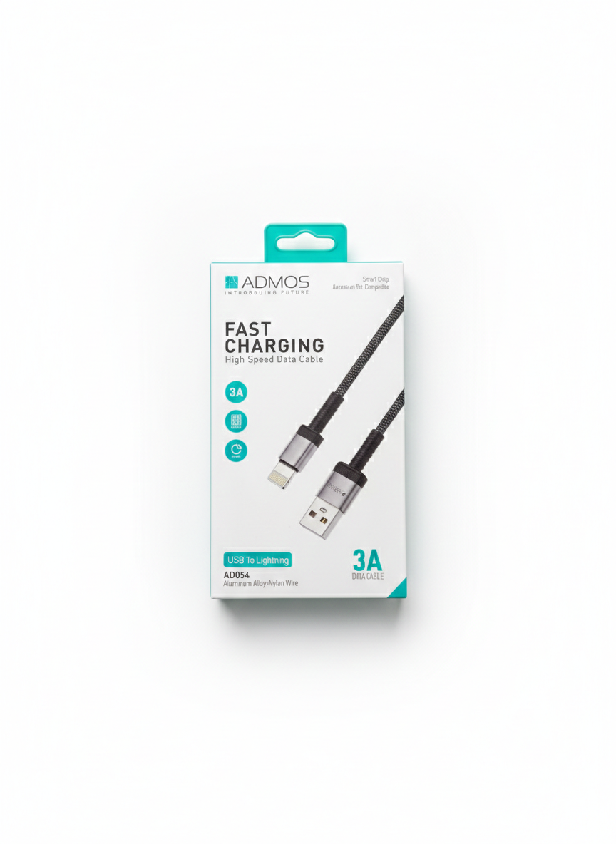 ADMOS FAST CHARGING DATA CABLE 3A USB-LIGHTNING