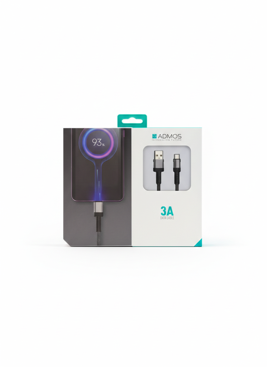 ADMOS FAST CHARGING DATA CABLE 3A USB-MICRO