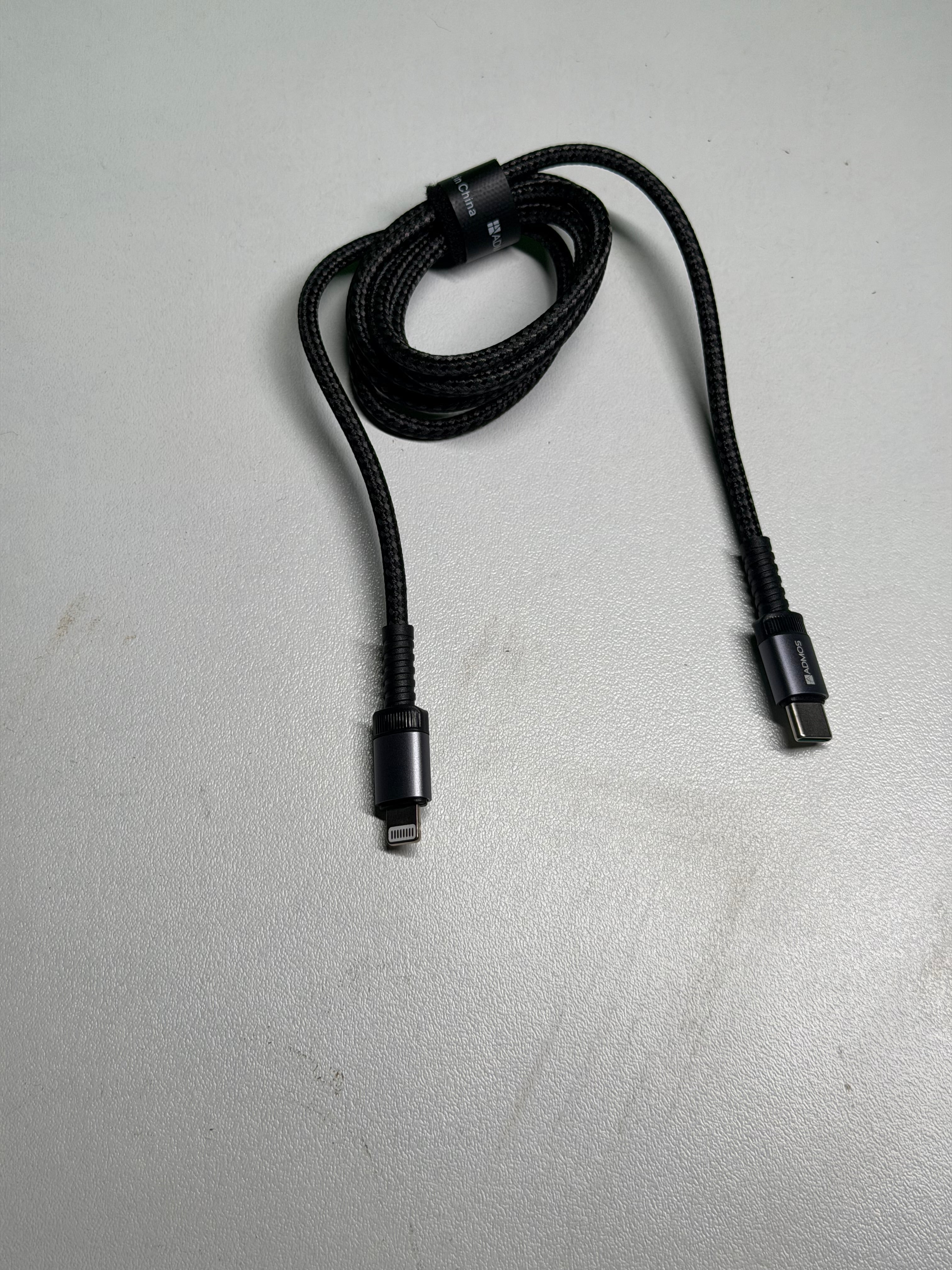 ADMOS DATA CABLE NYLON TYPE-C TO LIGHTNING 27W 1MTR