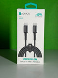 ADMOS NYLON DATA CABLE TYPE-C TO TYPE-C 200CM/60W